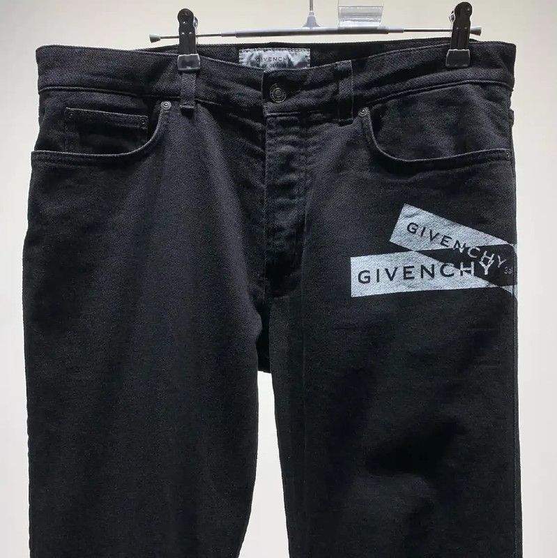 Givenchy Givenchy Black Cotton Casual Pants for Men 0089 Size US 32 / EU 48 - 3 Thumbnail