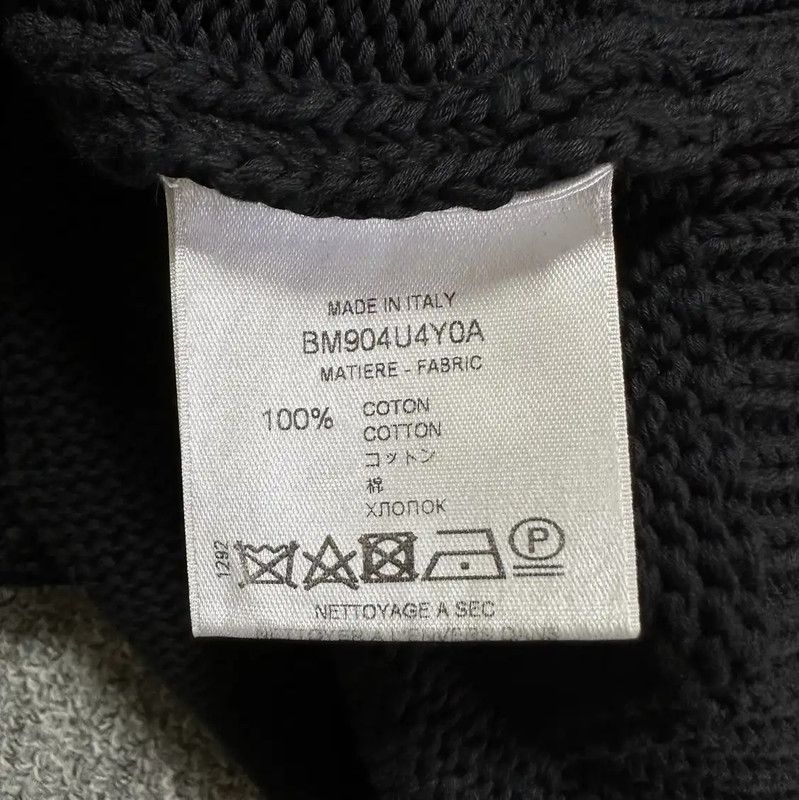 Givenchy Givenchy Black Wool Long Sleeve Knit Sweater 0089 Size US M / EU 48-50 / 2 - 6 Thumbnail