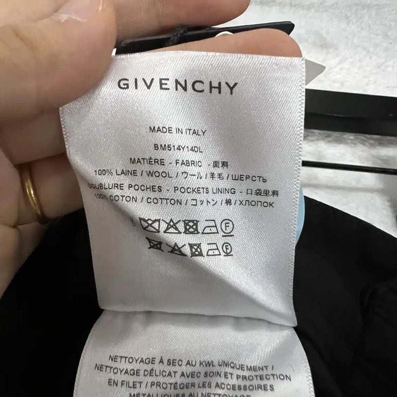 Givenchy Givenchy Casual Black Cotton Pants for Men 0089 Size US 32 / EU 48 - 4 Thumbnail