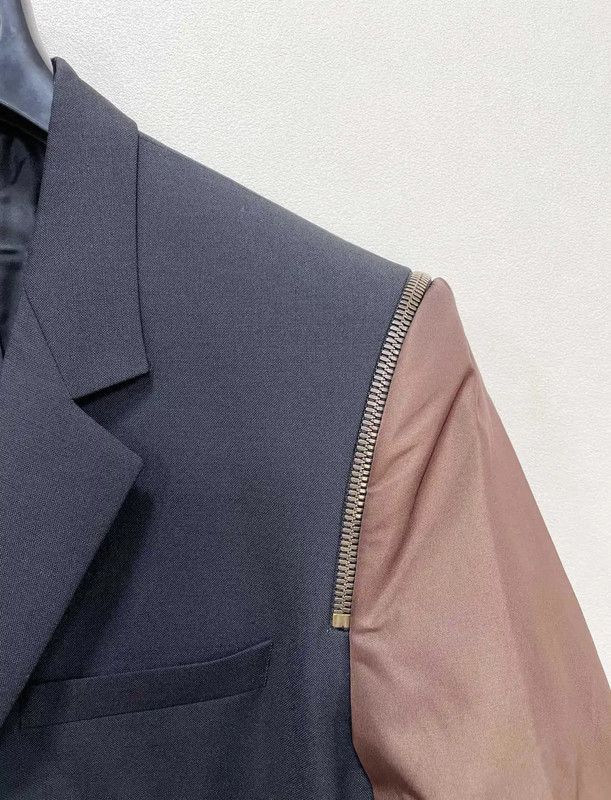 Givenchy Givenchy Wool Men's Outerwear in Dark Blue 0089 Size US L / EU 52-54 / 3 - 3 Thumbnail