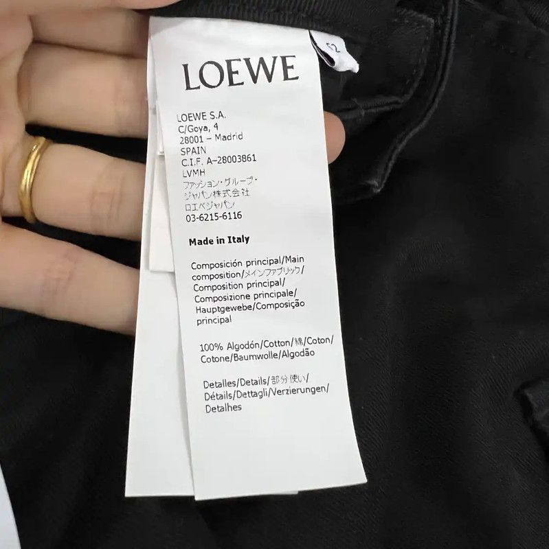 Loewe Loewe Summer Black Cotton Men's Shorts 0089 Size US 30 / EU 46 - 4 Thumbnail