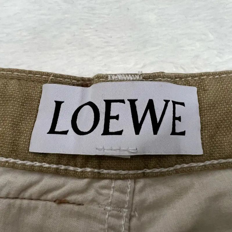 Loewe Loewe Casual Khaki Cotton Pants for Men 0089 Size US 32 / EU 48 - 3 Thumbnail