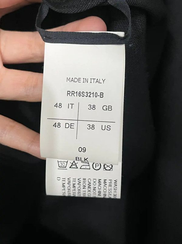Rick Owens Rick Owens Black Long Sleeve Jacket for Men 0089 Size US M / EU 48-50 / 2 - 6 Thumbnail
