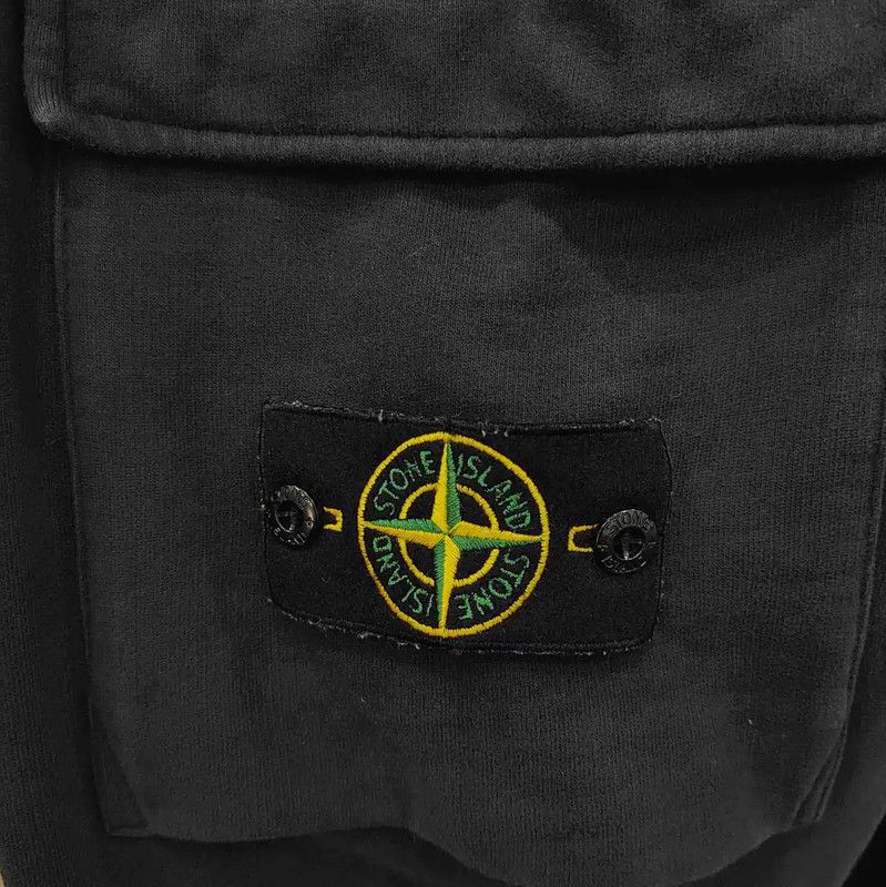 Stone Island Stone Island Men's Black Cotton Casual Pants 0089 Size US 32 / EU 48 - 6 Thumbnail