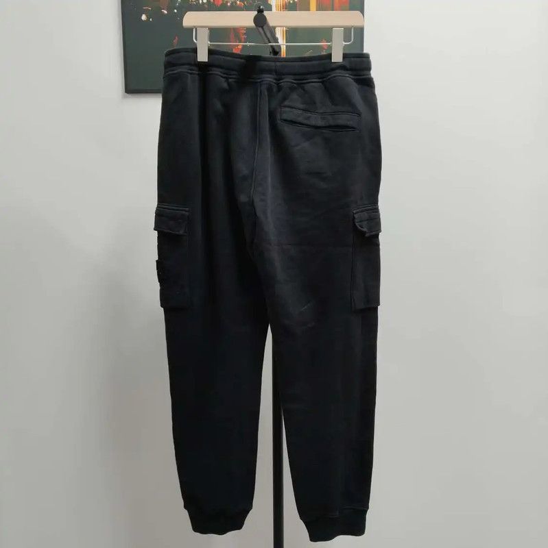 Stone Island Stone Island Men's Black Cotton Casual Pants 0089 Size US 32 / EU 48 - 2 Thumbnail