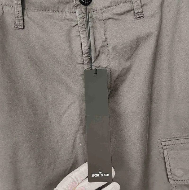 Stone Island Stone Island Gray Cotton Casual Pants 0089 Size US 32 / EU 48 - 3 Thumbnail