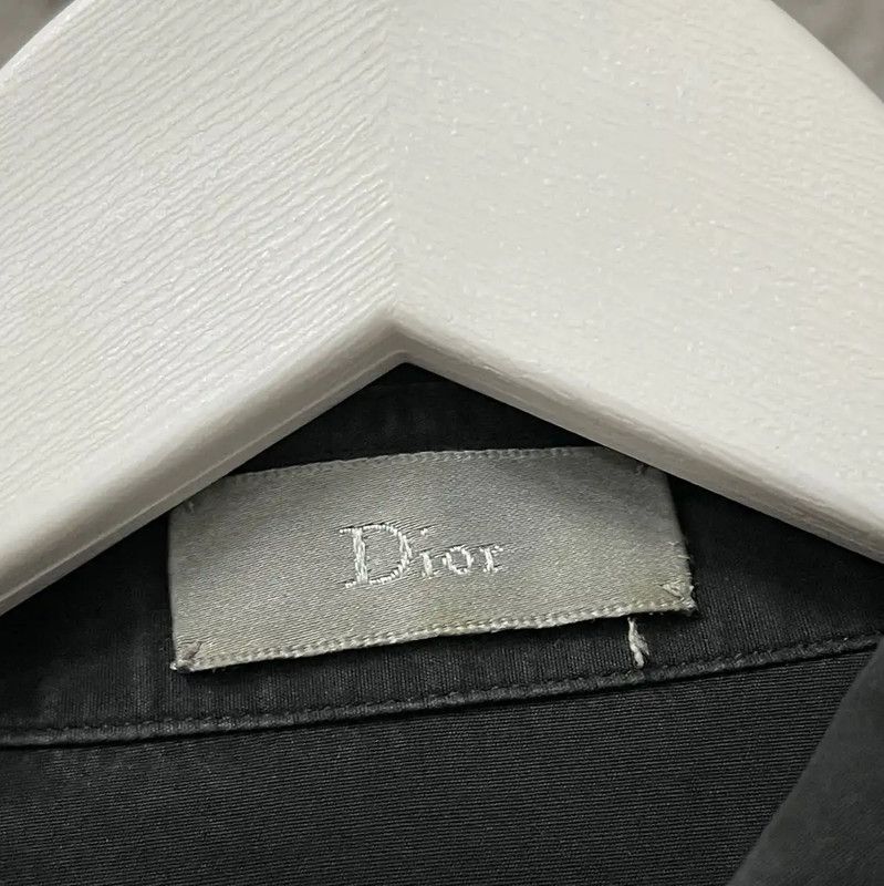 Dior Dior Black Cotton Long Sleeve Shirt 0089 Size US M / EU 48-50 / 2 - 7 Thumbnail