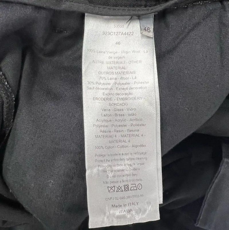 Dior Dior Casual Black Cotton Pants for Men 0089 Size US 32 / EU 48 - 5 Thumbnail