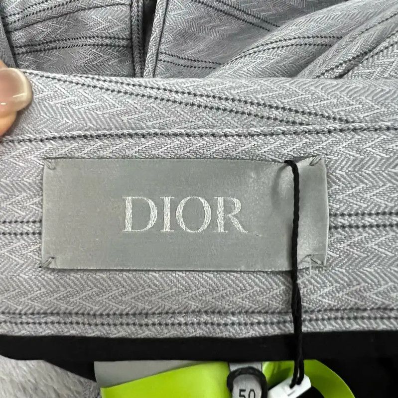 Dior Dior Men's Gray Striped Summer Shorts 0089 Size US 30 / EU 46 - 3 Thumbnail