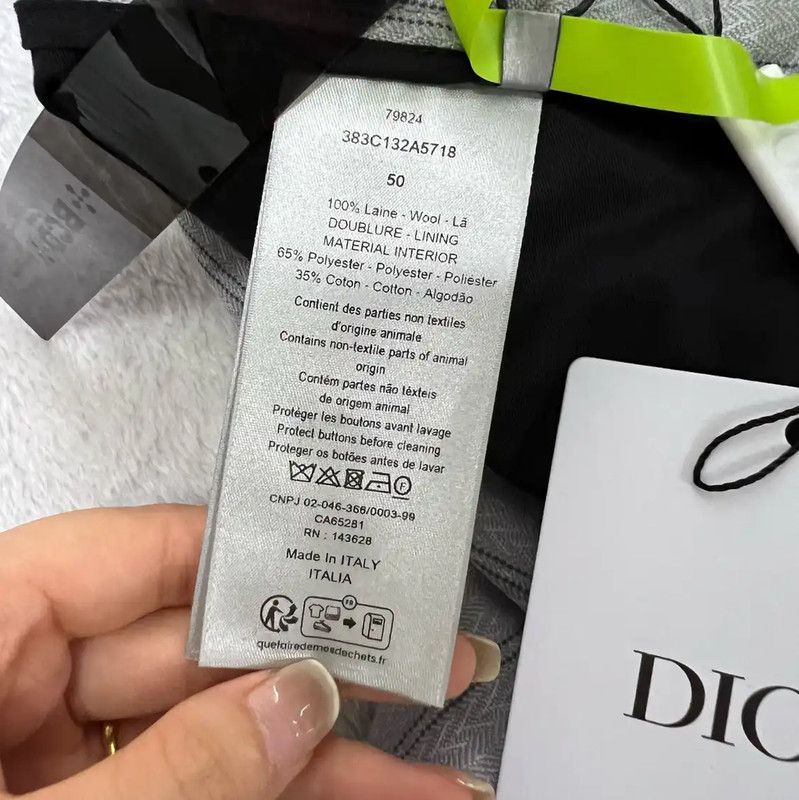 Dior Dior Men's Gray Striped Summer Shorts 0089 Size US 30 / EU 46 - 5 Thumbnail