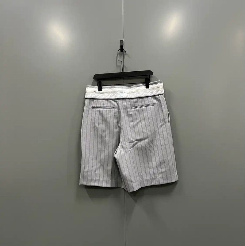 Dior Dior Men's Gray Striped Summer Shorts 0089 Size US 30 / EU 46 - 2 Thumbnail