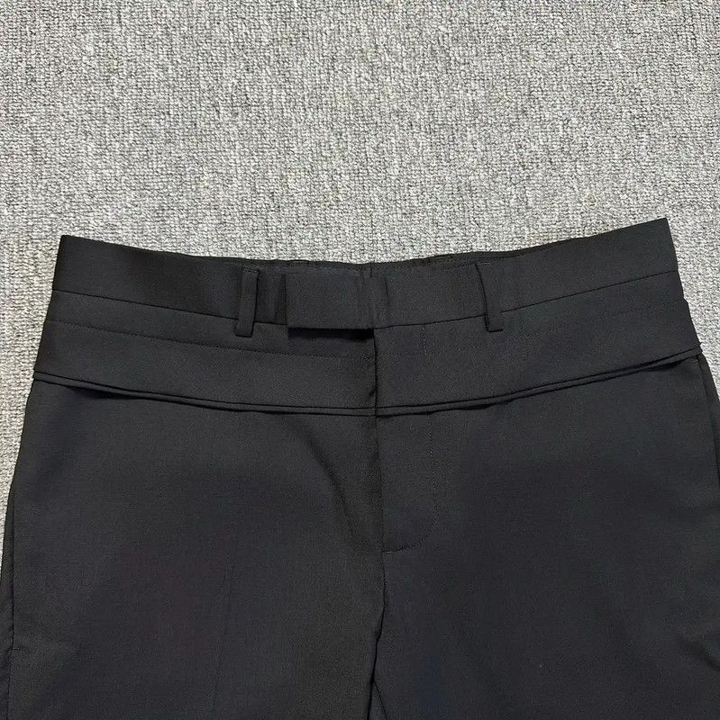 Dior Dior Men's Black Wool Casual Trousers 0089 Size US 34 / EU 50 - 2 Thumbnail