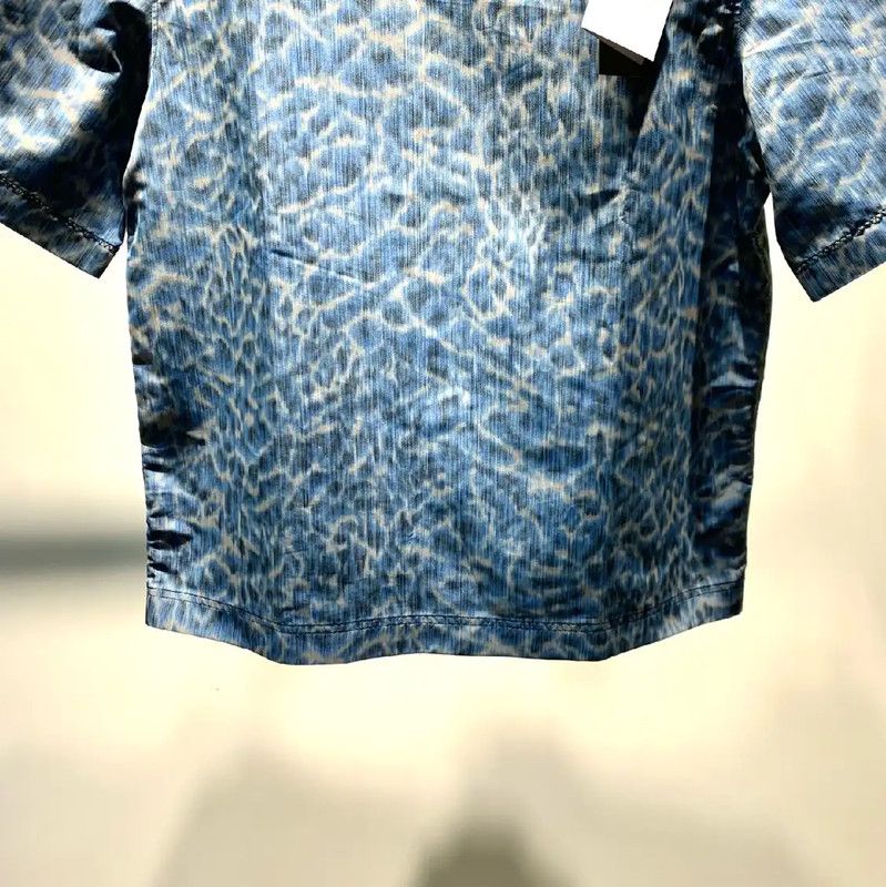 Dior Dior Men's Blue Printed Nylon T-Shirt 0089 Size US M / EU 48-50 / 2 - 5 Thumbnail