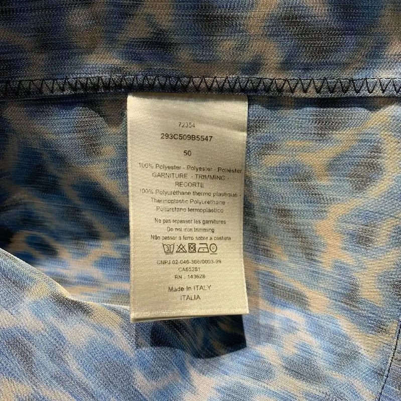 Dior Dior Men's Blue Printed Nylon T-Shirt 0089 Size US M / EU 48-50 / 2 - 2 Thumbnail