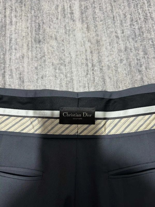 Dior Dior Men's Grey Wool Logo Embroidered Shorts 0089 Size US 32 / EU 48 - 7 Thumbnail