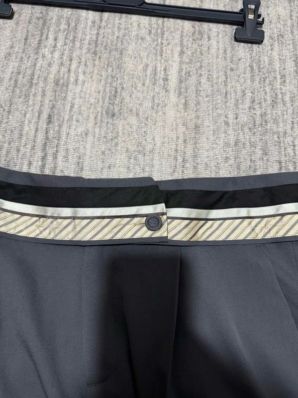 Dior Dior Men's Grey Wool Logo Embroidered Shorts 0089 Size US 32 / EU 48 - 6 Thumbnail