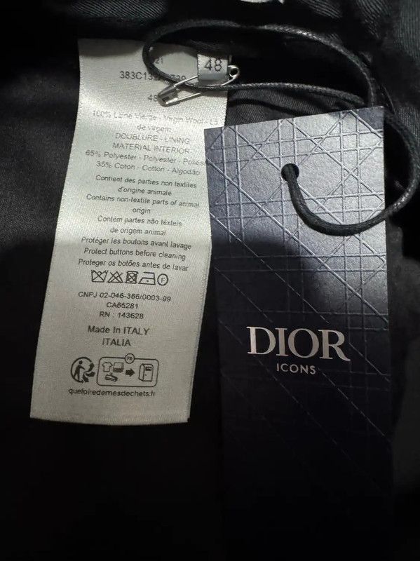Dior Dior Men's Grey Wool Logo Embroidered Shorts 0089 Size US 32 / EU 48 - 3 Thumbnail