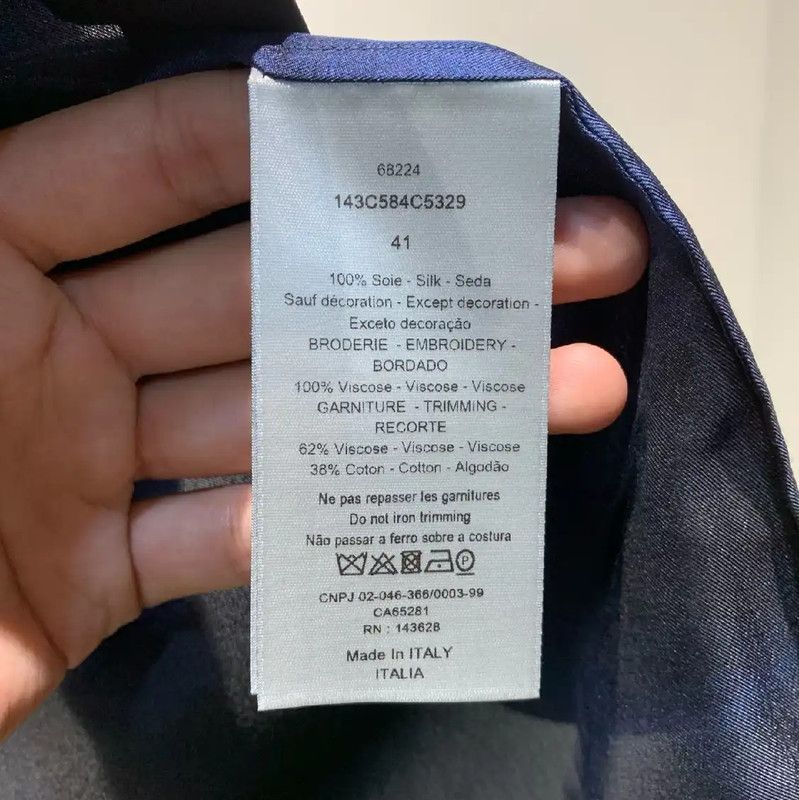 Dior Dior Black Silk Long Sleeve Shirt for Men 0089 Size US M / EU 48-50 / 2 - 4 Thumbnail