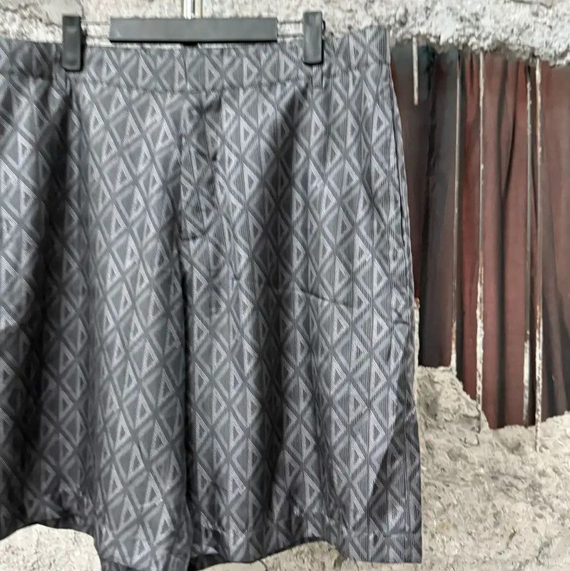 Dior Dior Men's Summer Gray Patterned Shorts 0089 Size US 30 / EU 46 - 4 Thumbnail