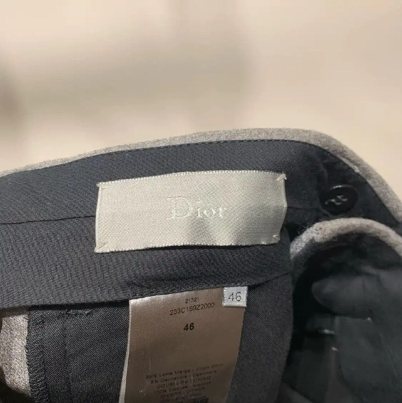 Dior Dior Casual Gray Wool Men's Pants 0089 Size US 32 / EU 48 - 2 Thumbnail