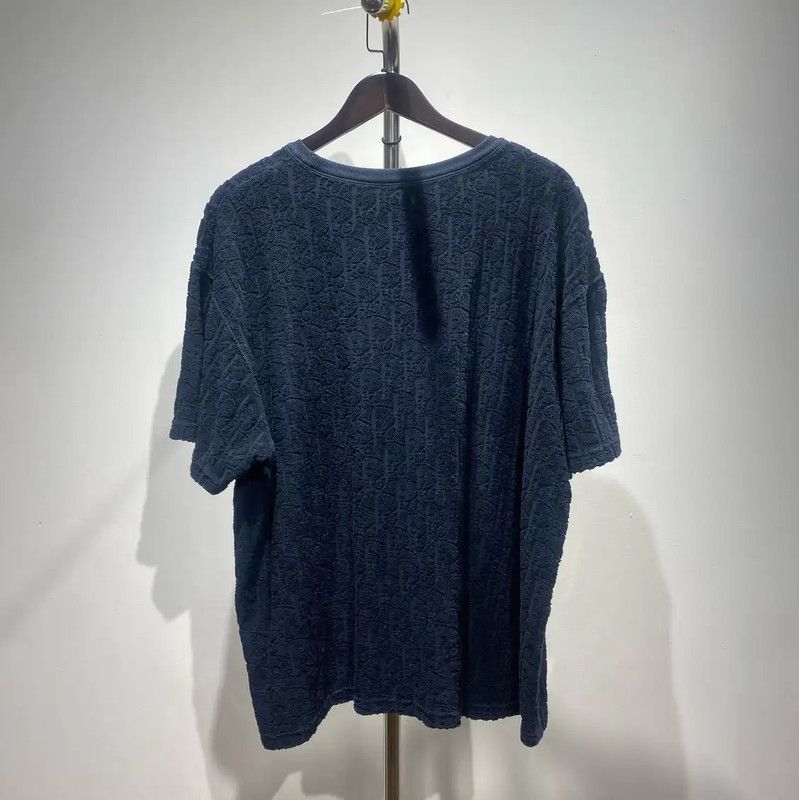 Dior Dior Blue Cotton Blend T-Shirt for Men 0089 Size US XXL / EU 58 / 5 - 2 Thumbnail