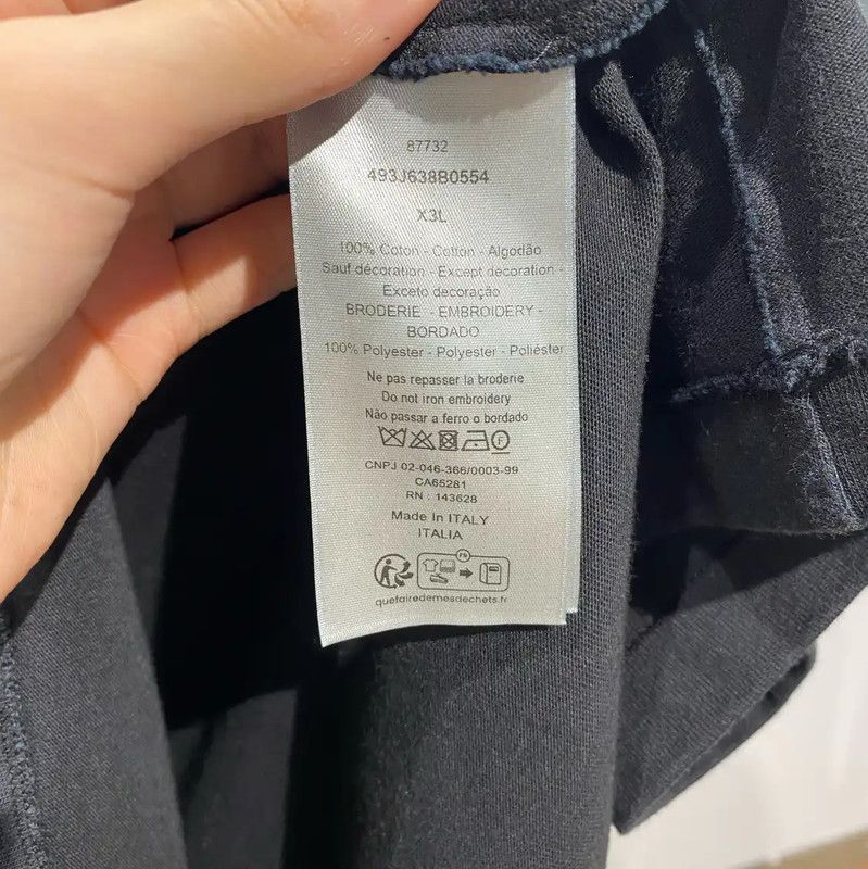 Dior Dior Black Cotton Blend Oversized T-Shirt 0089 Size US XXL / EU 58 / 5 - 4 Thumbnail