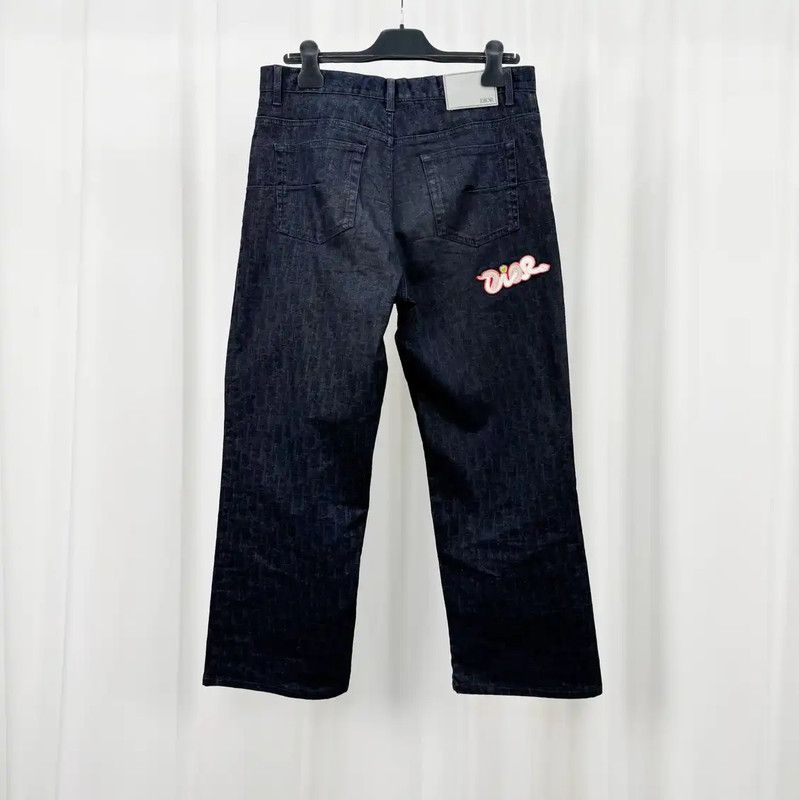 Dior Dior Men's Casual Black Denim Pants 0089 Size US 32 / EU 48 - 2 Thumbnail