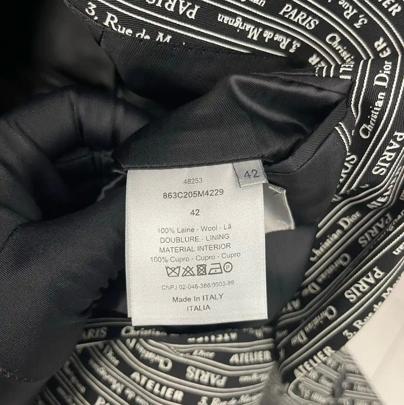 Dior Dior White Wool Long Sleeve Men's Jacket 0089 Size US XS / EU 42 / 0 - 4 Thumbnail