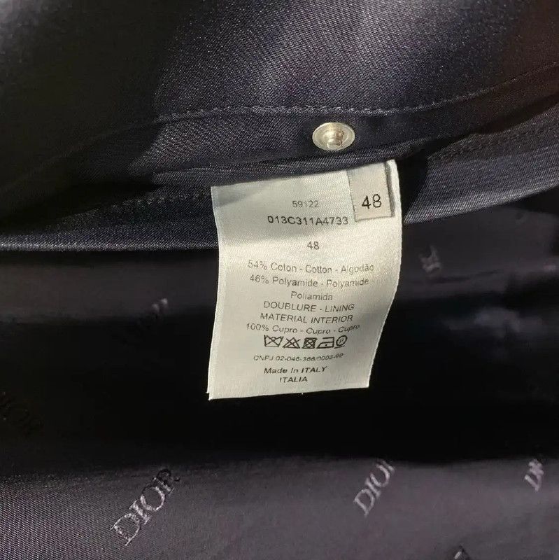 Dior Dior Men's Navy Nylon Outerwear Jacket 0089 Size US M / EU 48-50 / 2 - 8 Thumbnail