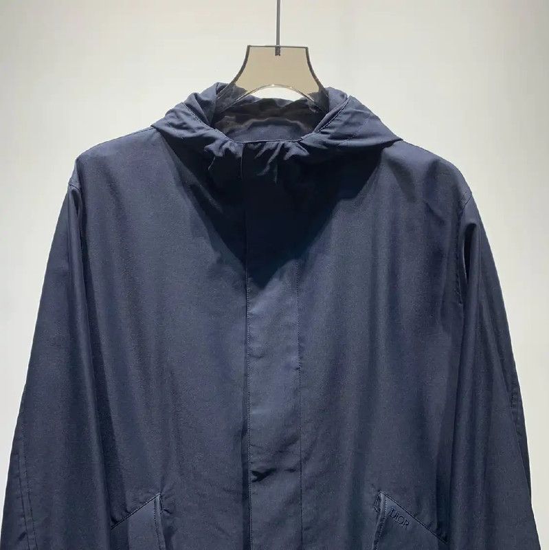 Dior Dior Men's Navy Nylon Outerwear Jacket 0089 Size US M / EU 48-50 / 2 - 3 Thumbnail