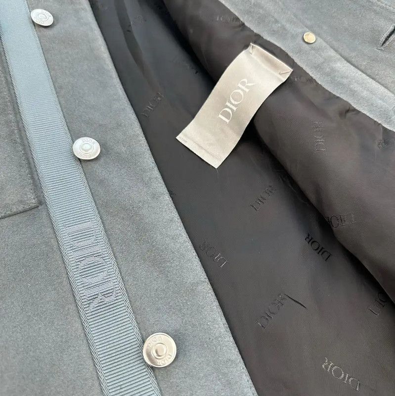 Dior Dior Gray Oversized Men's Outerwear Jacket 0089 Size US XXL / EU 58 / 5 - 8 Thumbnail