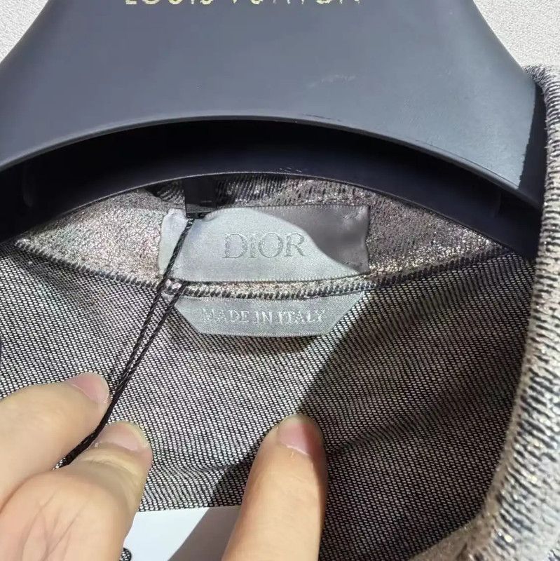 Dior Dior Gray Cotton Long Sleeve Shirt 0089 Size US M / EU 48-50 / 2 - 3 Thumbnail