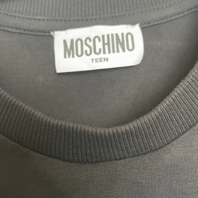 Moschino Moschino Black Cotton Men's T-Shirt 0089 Size US XXS / EU 40 - 4 Thumbnail