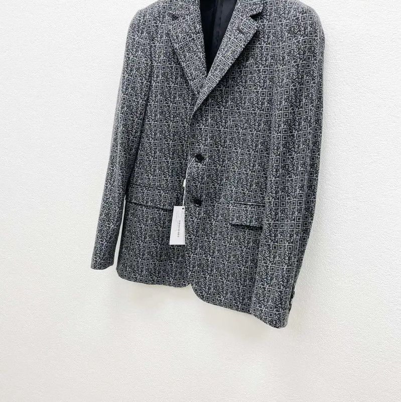 Moschino Moschino Men's Gray Wool Long Sleeve Jacket 0089 Size US XXL / EU 58 / 5 - 3 Thumbnail