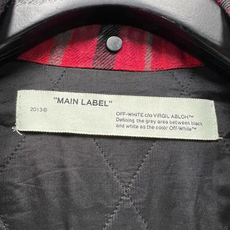 Off-White Off-White Red Plaid Long Sleeve Jacket 0089 Size US S / EU 44-46 / 1 - 3 Thumbnail