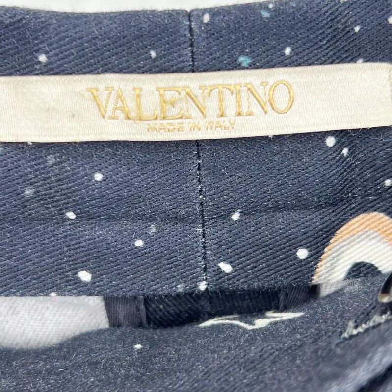 Valentino Valentino Black Casual Pants with Unique Print 0089 Size US 32 / EU 48 - 3 Thumbnail