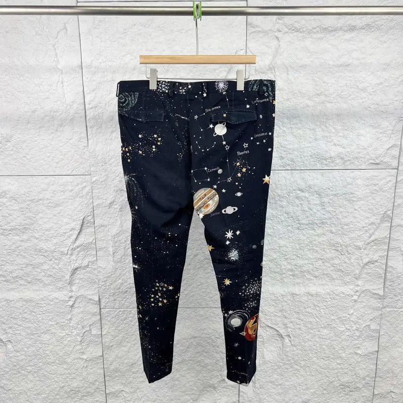 Valentino Valentino Black Casual Pants with Unique Print 0089 Size US 32 / EU 48 - 2 Thumbnail