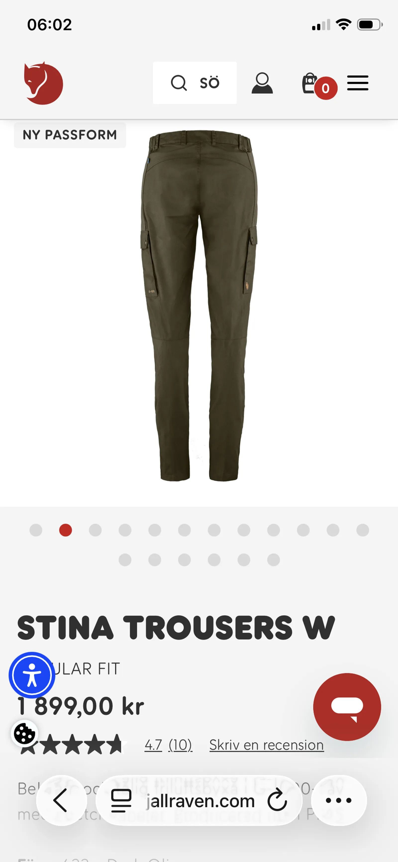 Fjallraven Fjällräven Stina Trousers W Sweatpants Size 28" / US 6 / IT 42 - 2 Thumbnail