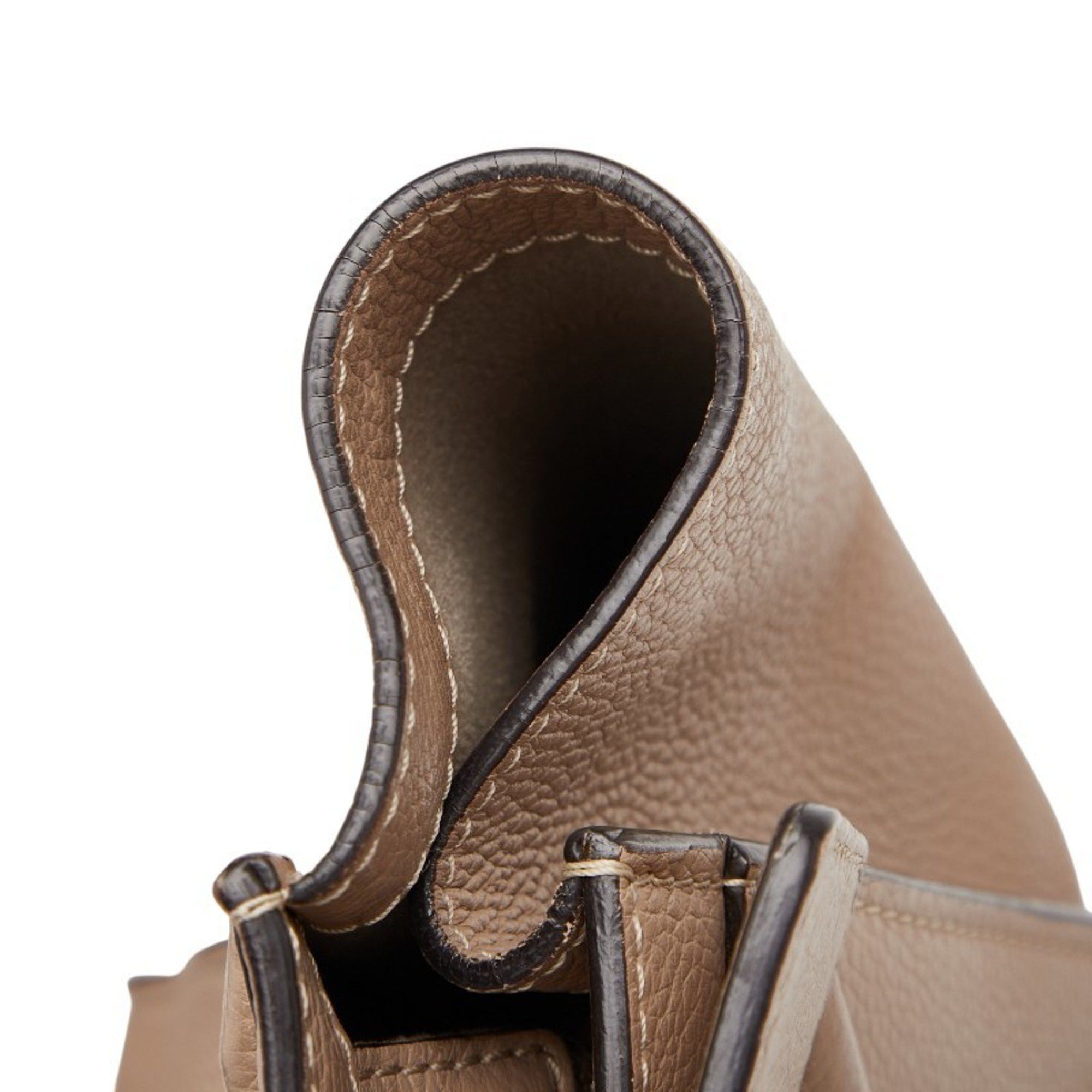 Celine Celine Luggage Micro Shopper Handbag in Beige Leather for Women Size ONE SIZE - 9 Thumbnail