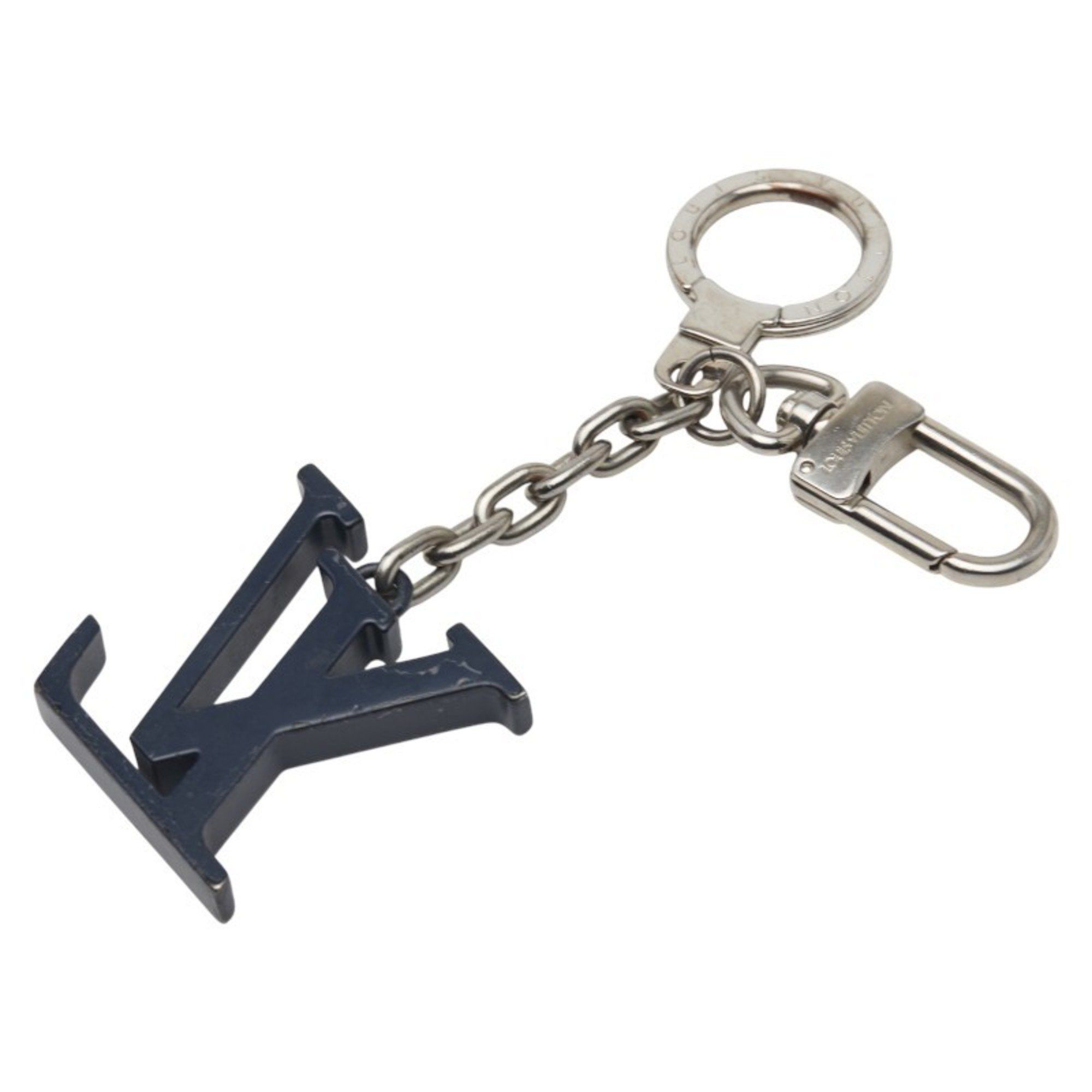 Louis Vuitton Louis Vuitton Porte-Clés Initial Keychain Charm Bag M66839 Silver Navy Metal Women's LOUIS VUITTON Size ONE SIZE - 2 Thumbnail