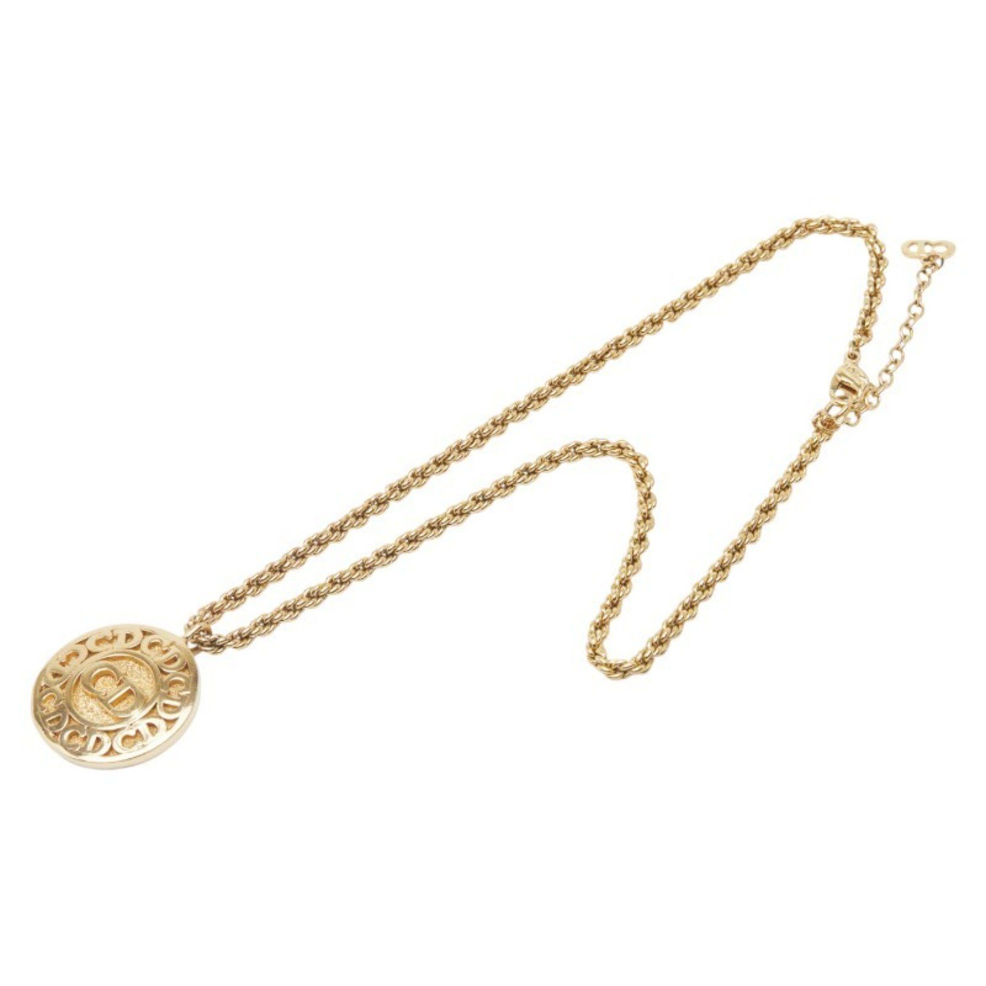 Dior Christian Dior Dior CD logo necklace, gold plated, for women. Size ONE SIZE - 4 Thumbnail
