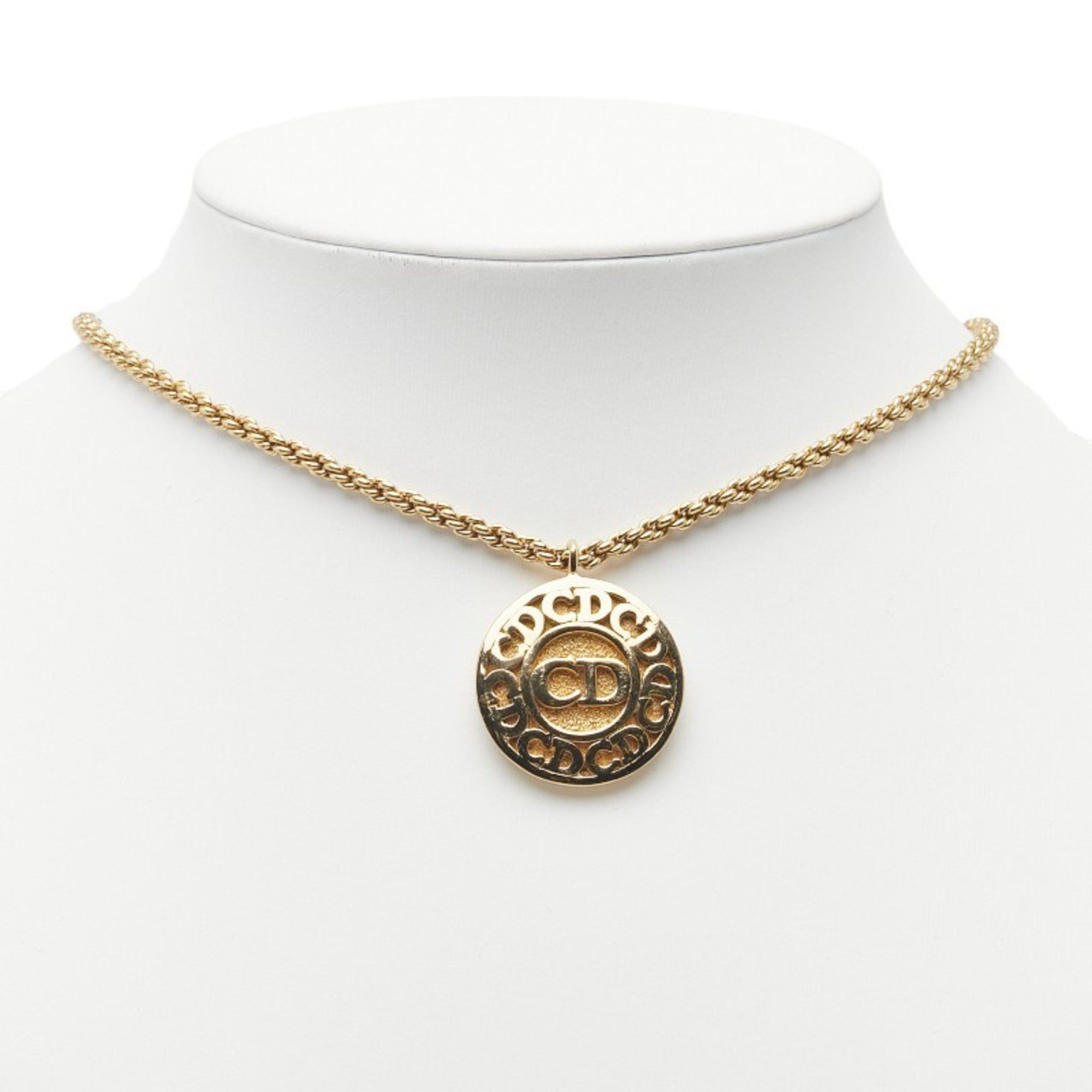 Dior Christian Dior Dior CD logo necklace, gold plated, for women. Size ONE SIZE - 7 Thumbnail