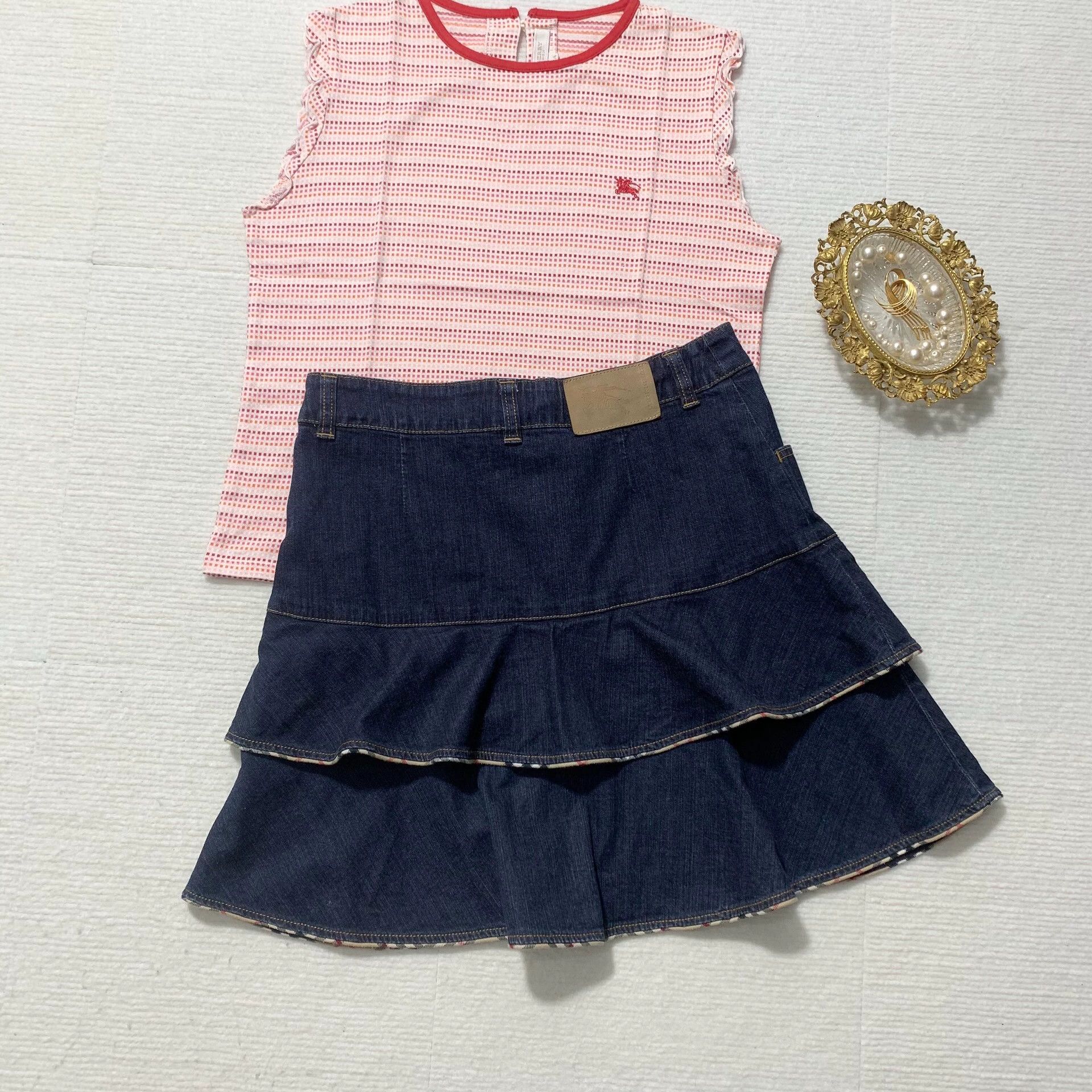 Burberry Burberry Denim Mini Skirt M - dmc Size US 28 / EU 44 - 4 Thumbnail
