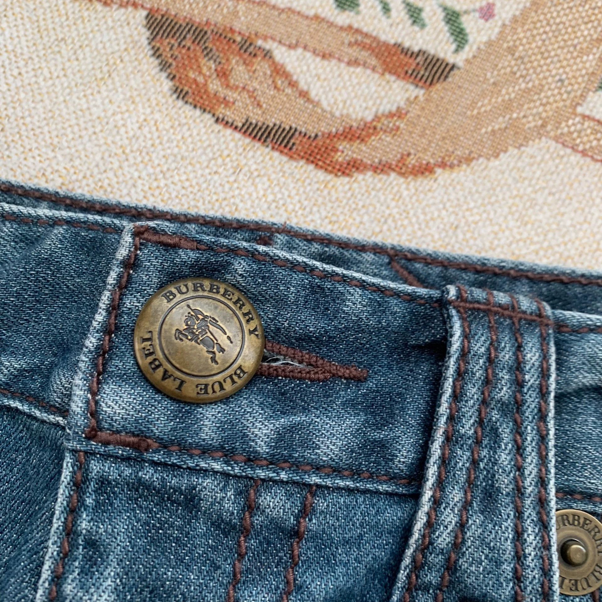 Burberry Burberry Vintage Denim Mini Skirt - dmc Size US 27 - 3 Thumbnail