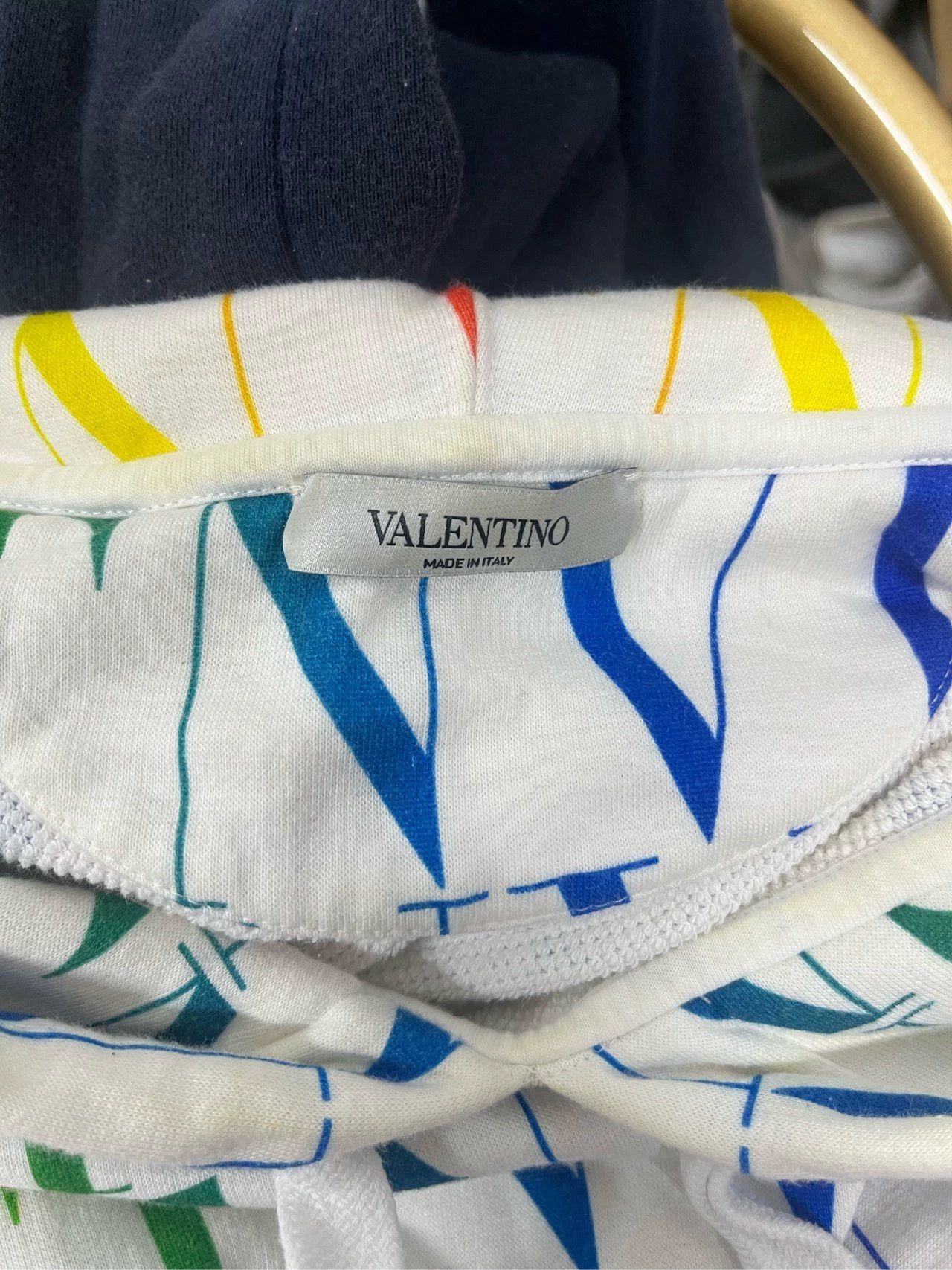 Valentino Valentino V Logo Hoodie Sweatshirt - dmc Size US M / EU 48-50 / 2 - 3 Thumbnail