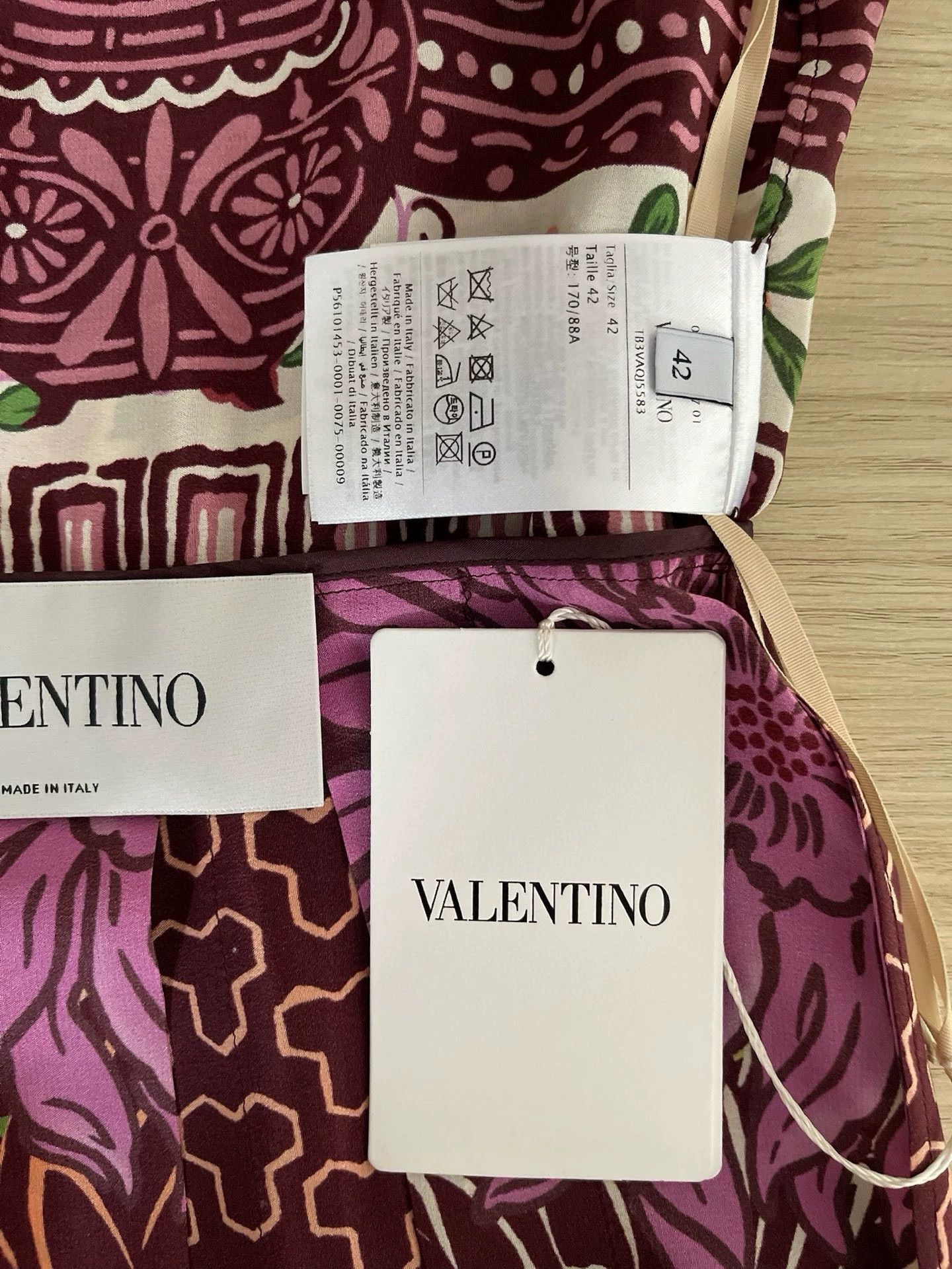 Valentino Silk Long Dress IT42 - dmc
