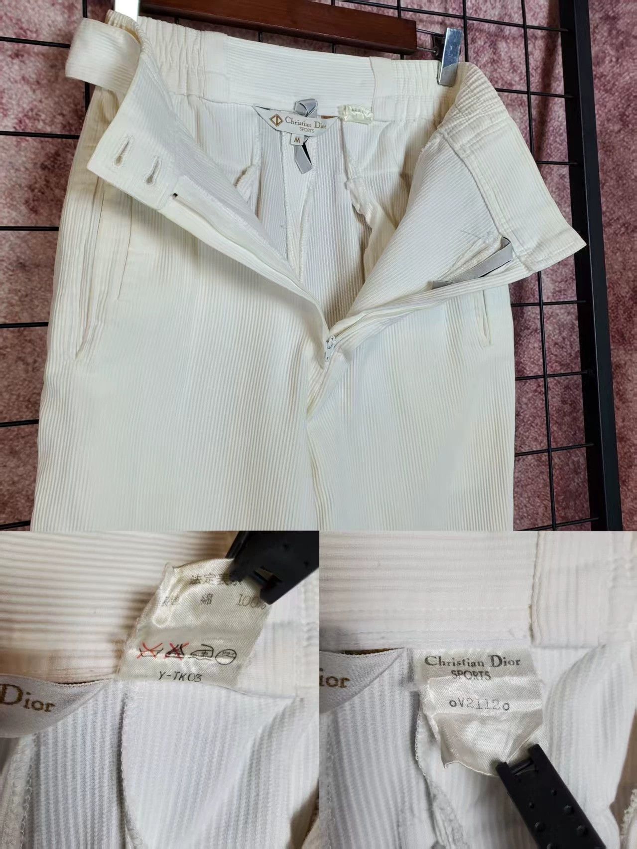 Dior Dior Vintage High-Waist Wide Waistband Pants - dmc Size US 26 / EU 42 - 8 Thumbnail