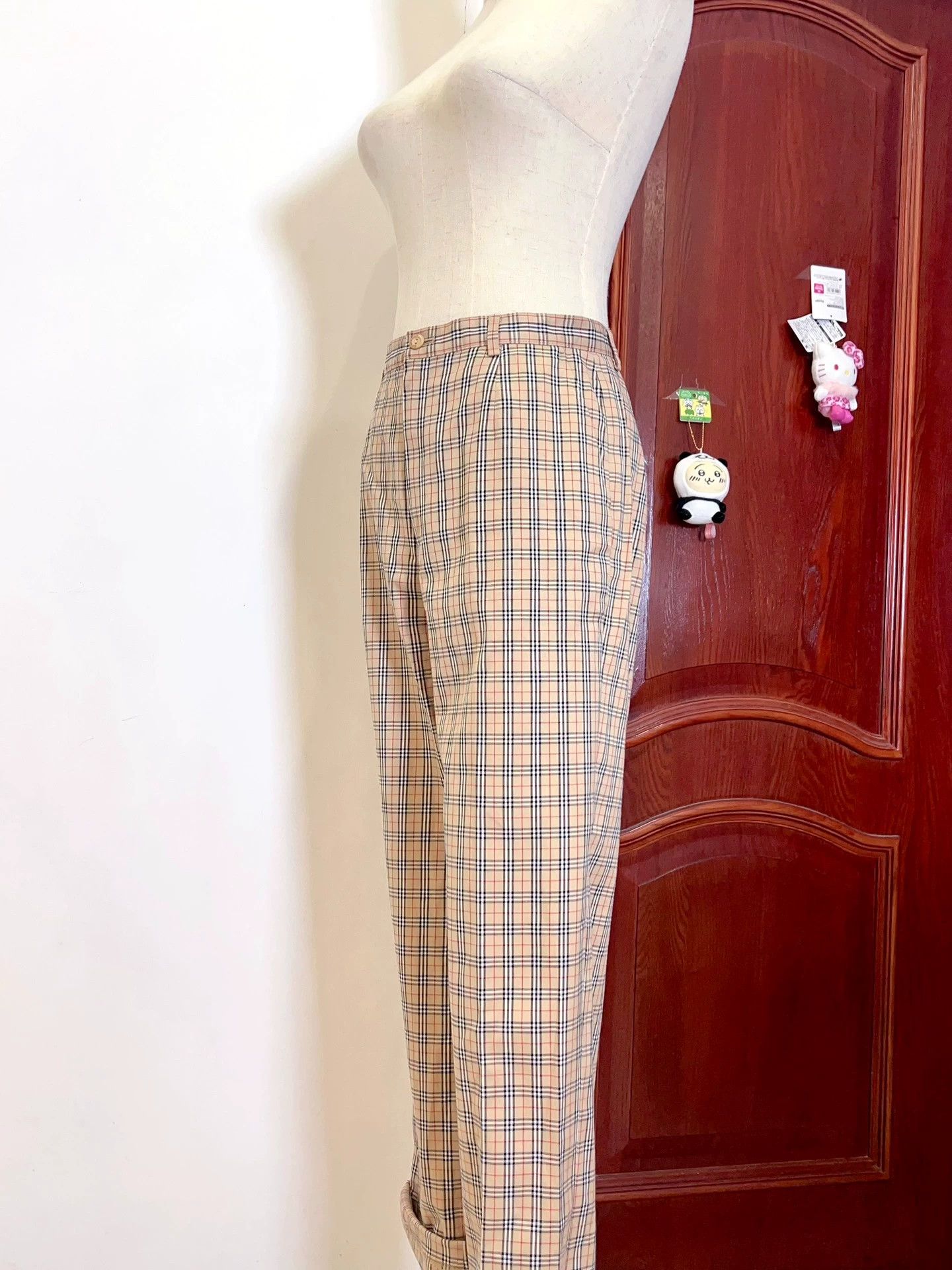 Burberry Burberry Vintage Check High-Waist Pants - dmc Size US 26 / EU 42 - 4 Thumbnail