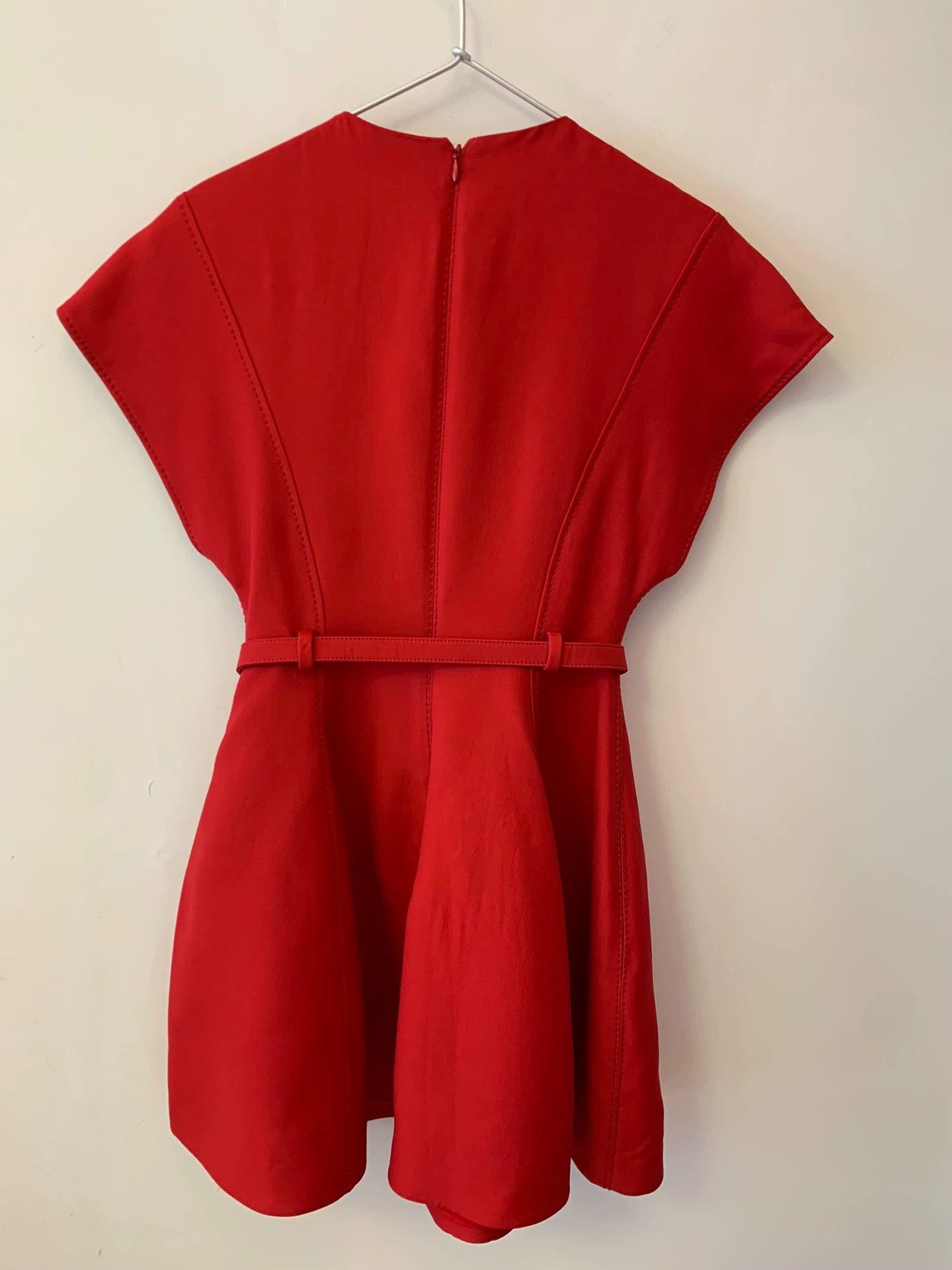 Valentino Valentino Wool Red Dress - dmc Size US M / EU 48-50 / 2 - 2 Thumbnail