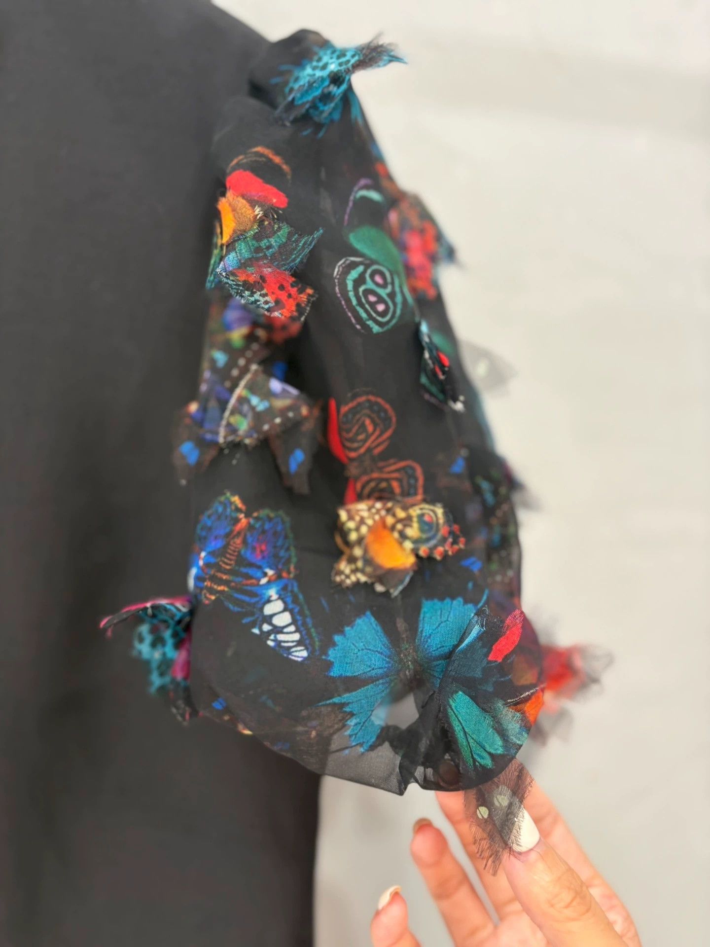 Valentino Valentino Black Butterfly Embellished Dress - dmc Size ONE SIZE - 2 Thumbnail